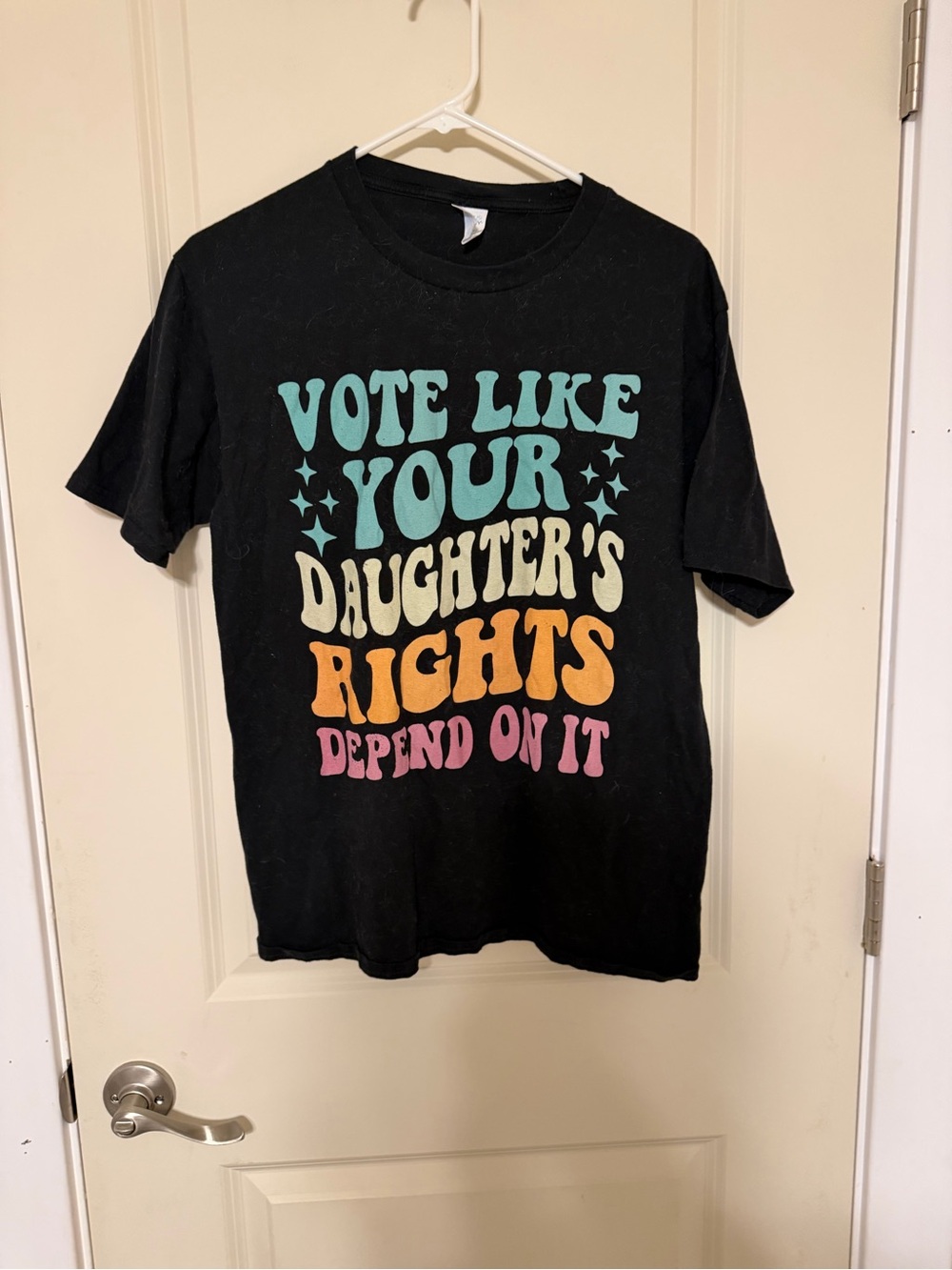Vote Like Your Daughter's Rights Depend On It Black Graphic Tee